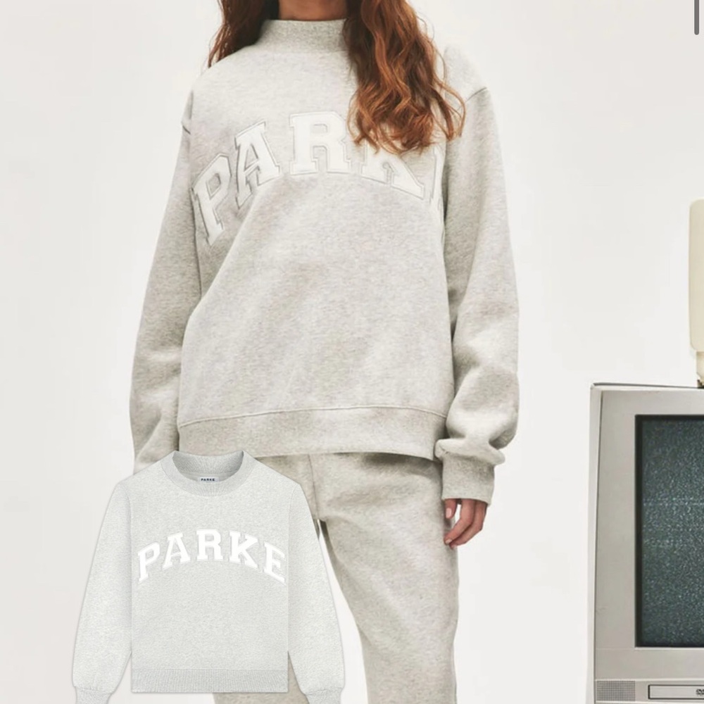 Parke Varsity Mockneck Classic Grey/White L/XL
